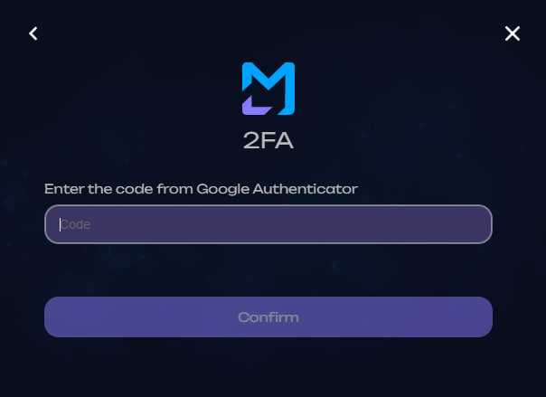2FA view in English